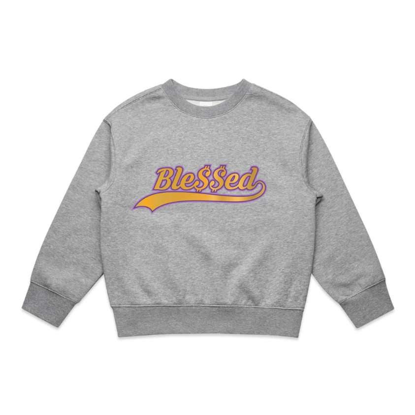 Ble$$ed Fleece Oversized Crew - MLW By Design