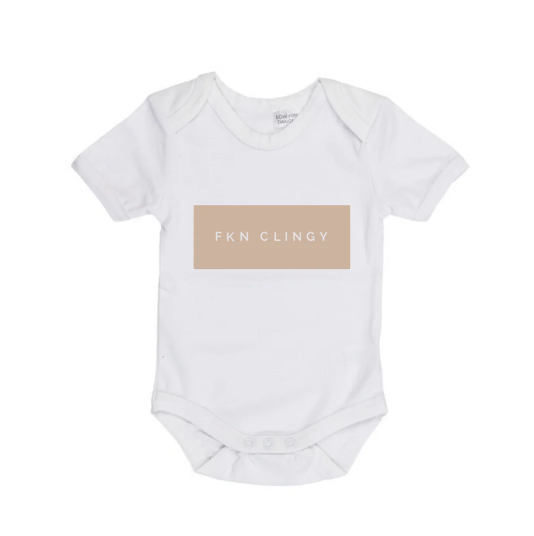 FKN Clingy short sleeve sand print bodysuit | MLW by Design
