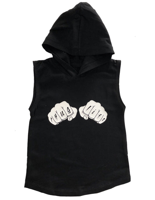 Thug life sleeveless hoodie | black or white - Mlw by Design - nixonscloset