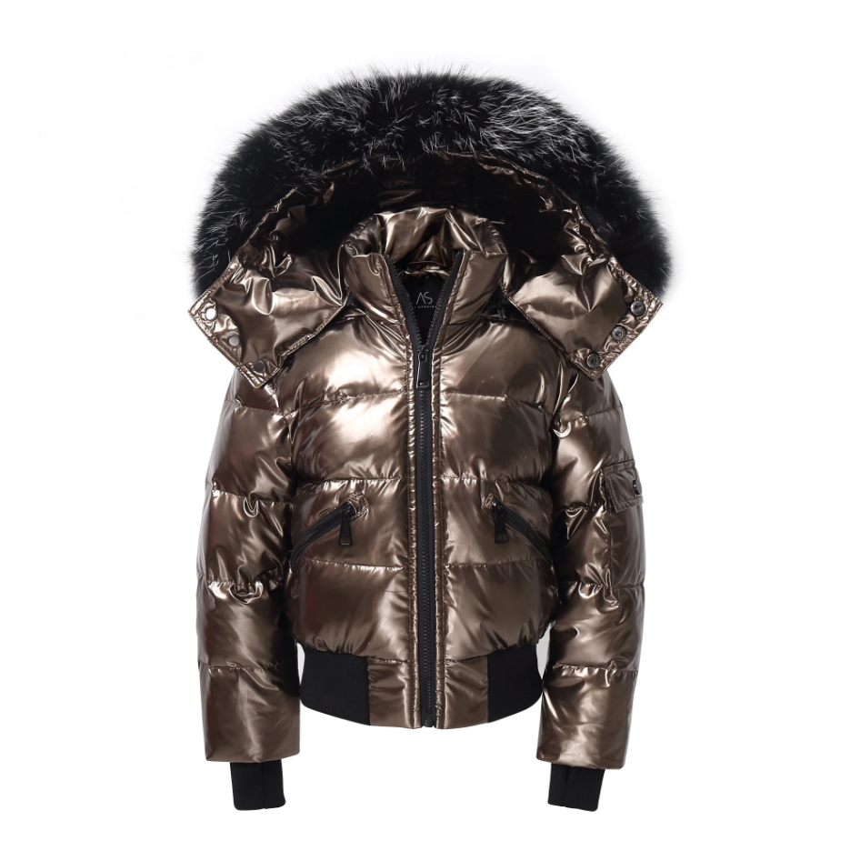 Winter Fur Jacket - Black/Copper