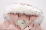 Puffer Hoodie Jumpsuit & Mittens - Grey