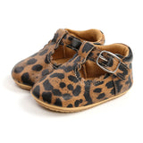 T Bar Pre walker shoe - Leopard