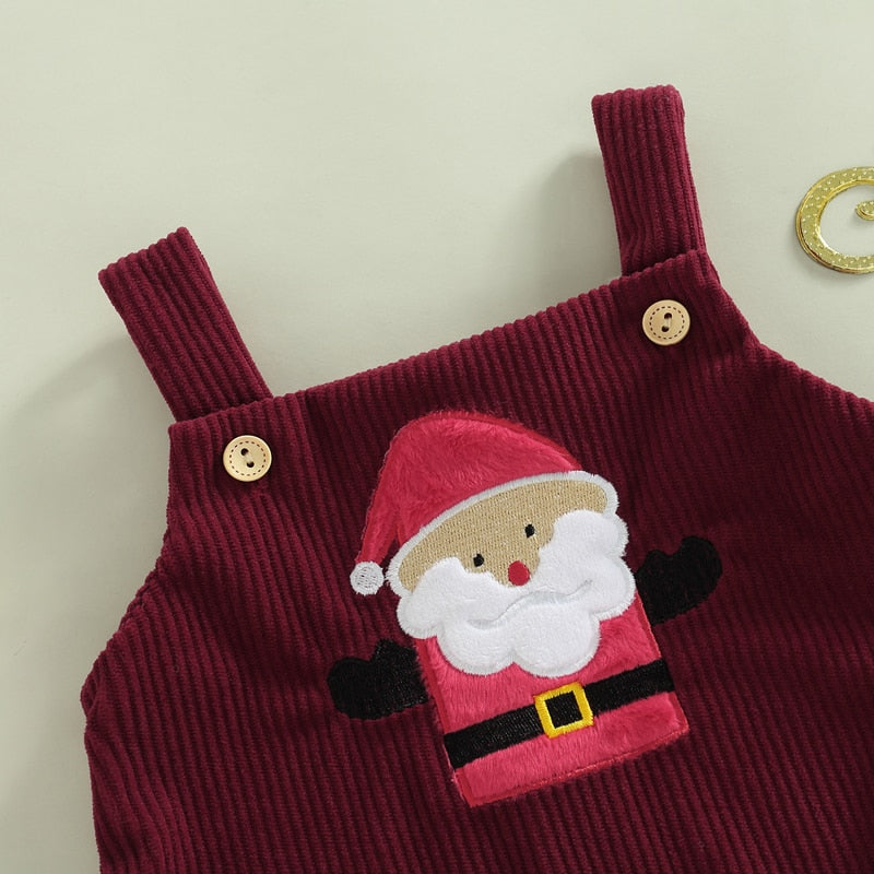 Corduroy Santa romper - Christmas collection