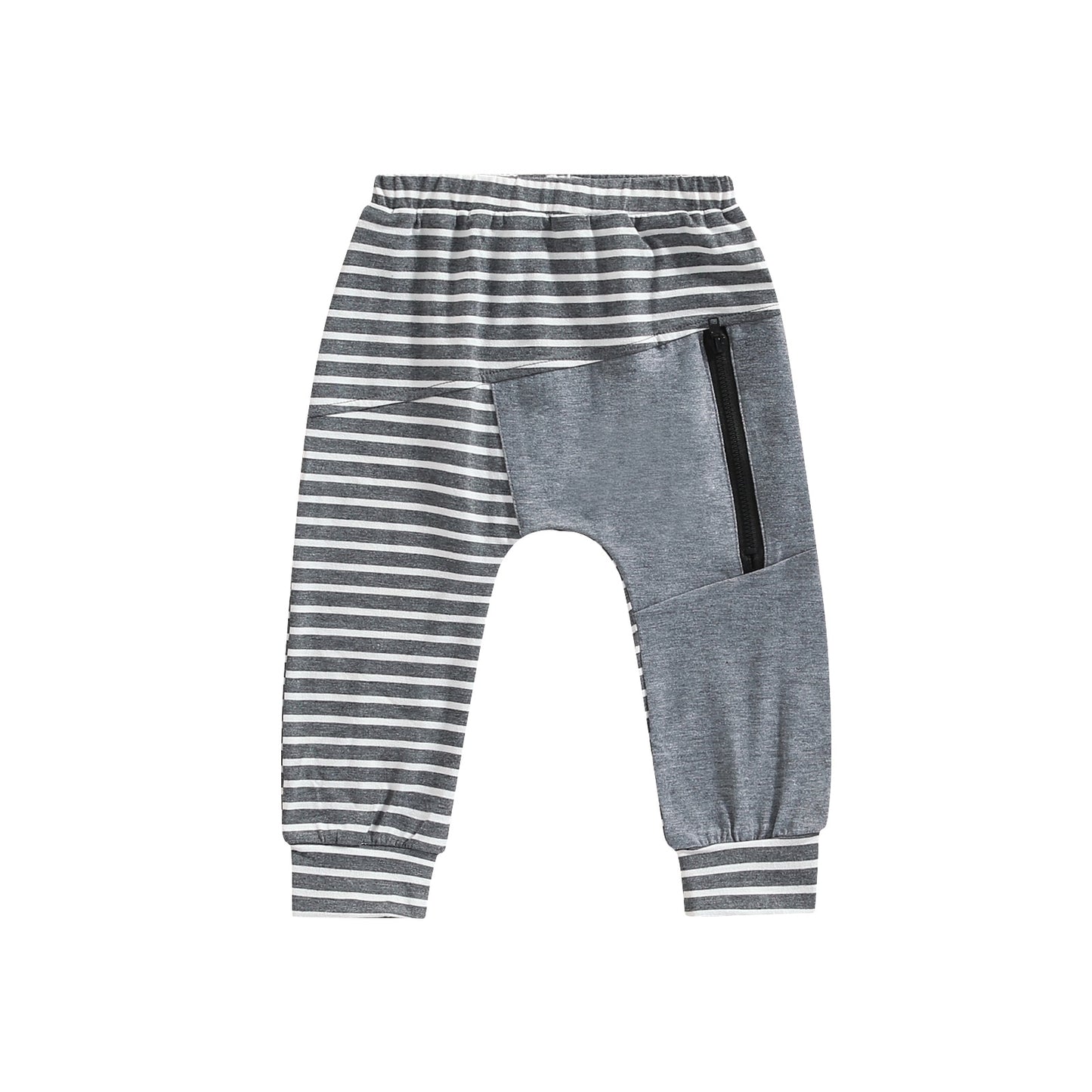 Pocket Harem Pant - Grey stripe
