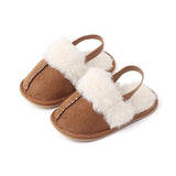 Baby slide slippers - Tan