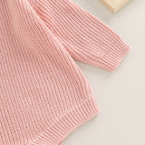 Chunky Knit Romper - Pink