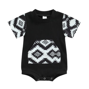 Aztec Romper - Mono