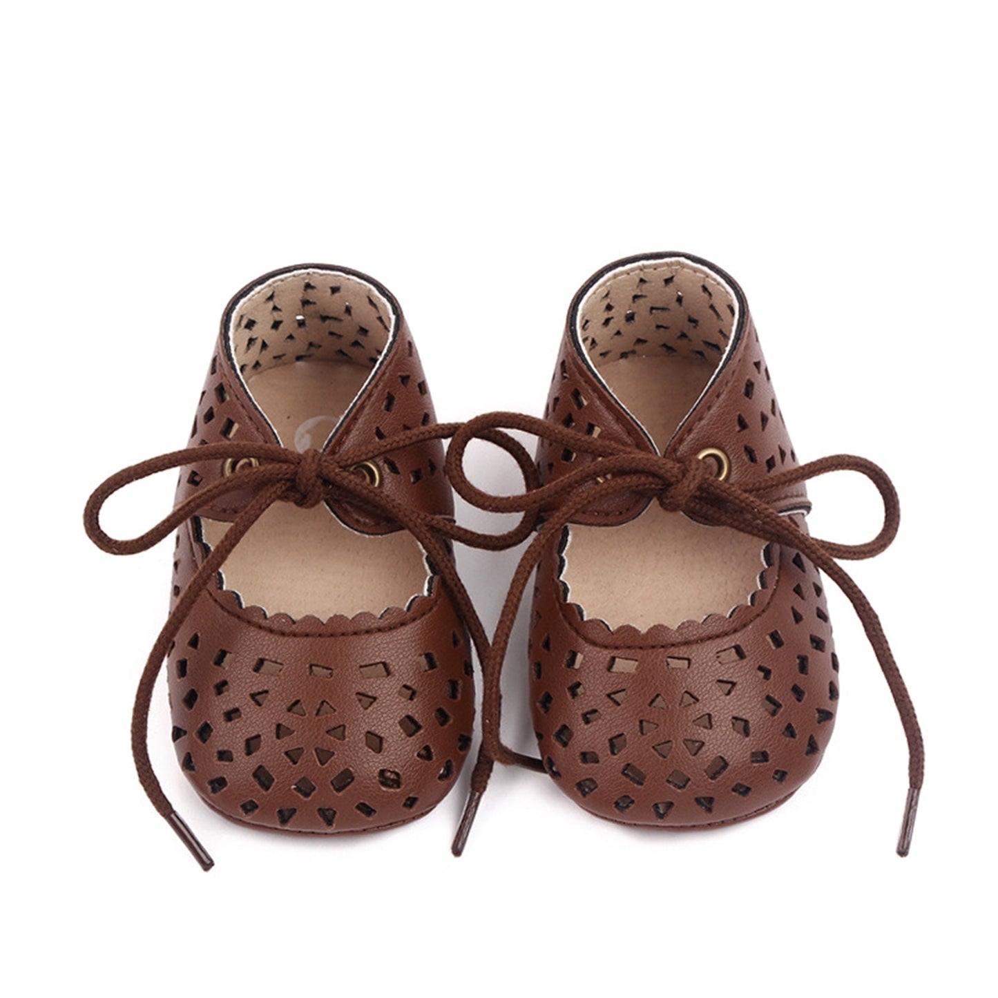 Cut Out Lace shoes - Chocolate