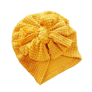 Summer bow turban - Mustard