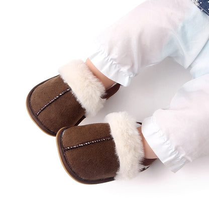 Baby slide slippers - Coffee