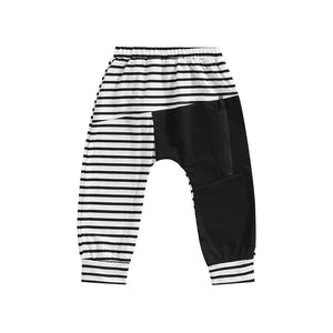 Pocket Harem Pant - Black Stripe