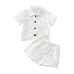 Linen Lounge Set - White