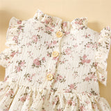Floral tutu ruffle dress