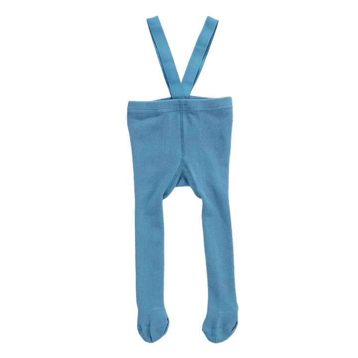 Suspender leggings - Blue