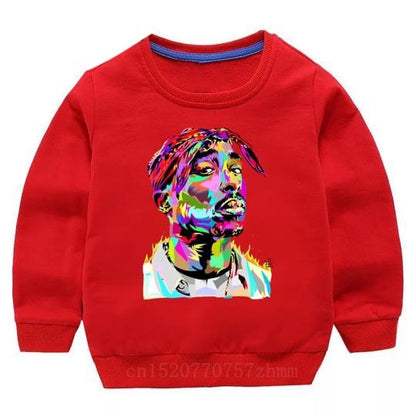 Tupac Sweater - Red Watercolour - nixonscloset