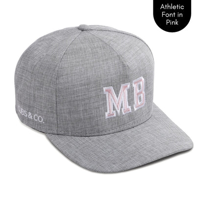 PERSONALISED GREY HAT W/ INITIALS | Cubs & Co - Available in XS, S, M, Adult