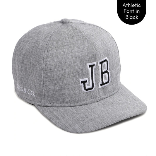 PERSONALISED GREY HAT W/ INITIALS | Cubs & Co - Available in XS, S, M, Adult