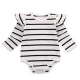 Long Sleeve Basic Flutter Romper - nixonscloset