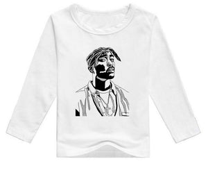 Tupac Long sleeve Tshirt - Sketch