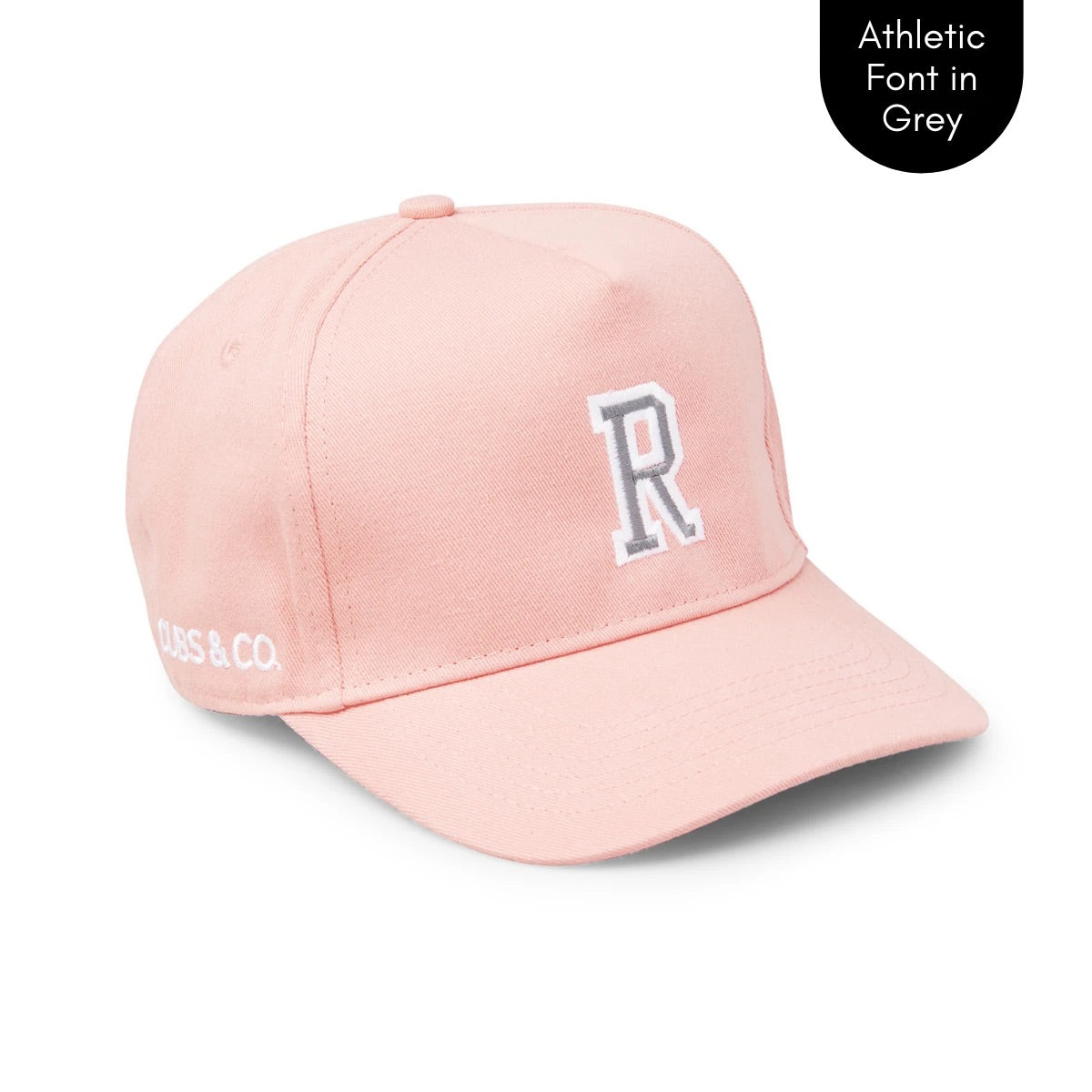 PERSONALISED PINK HAT W/ INITIALS | Cubs & Co - Available in XS, S, M, Adult