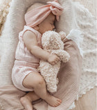 Waffle Oversized Bow - Strawberry Milk - handmade SKYLAROSECO