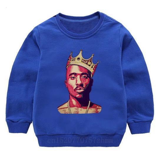 Tupac Sweater - Blue Crown - nixonscloset