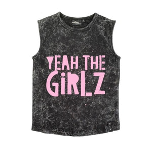 Yeah the girls stonewashed tank | Mlw by design
