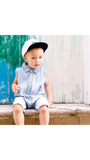 Acid wash Denim Look Romper - nixonscloset