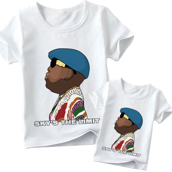 Matching Family Biggie Smalls Skies the Limit tee - Adult & Child - nixonscloset