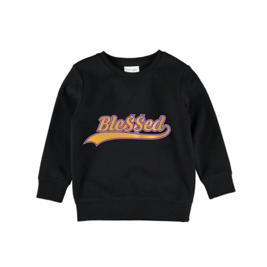 Ble$$ed Fleece Oversized Crew - MLW By Design