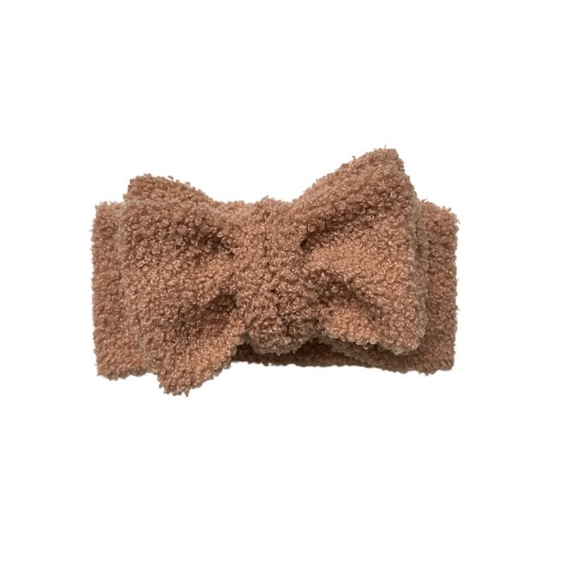 Teddy Oversized Bow -Walnut - handmade SKYLAROSECO