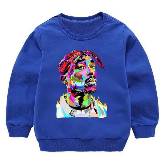 Tupac Sweater - Blue Watercolour - nixonscloset