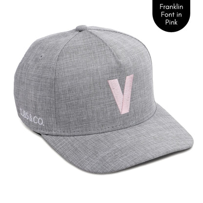 PERSONALISED GREY HAT W/ INITIALS | Cubs & Co - Available in XS, S, M, Adult