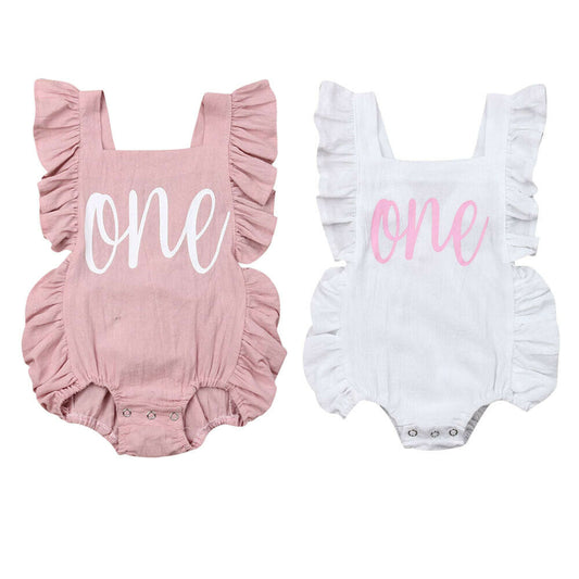 One first birthday cake smash outfit - Pink
