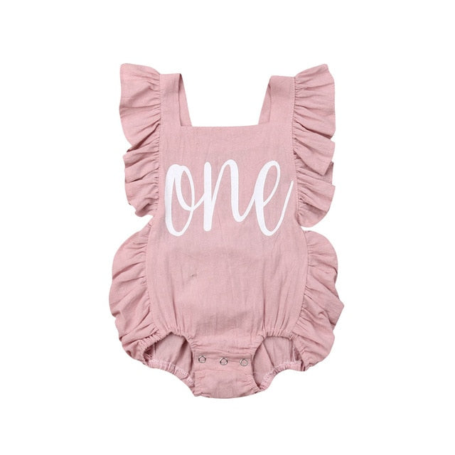 One first birthday cake smash outfit - Pink