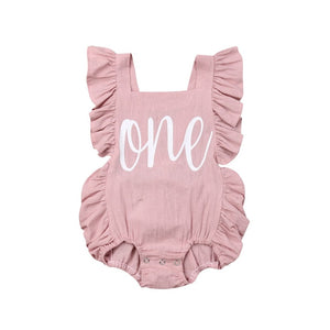 One first birthday cake smash outfit - Pink