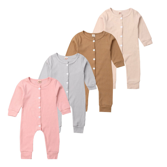 Ribbed Button Up Romper - Basics - nixonscloset