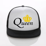 Queen Matching Kids & Adult Snapback Hat - White Background - nixonscloset