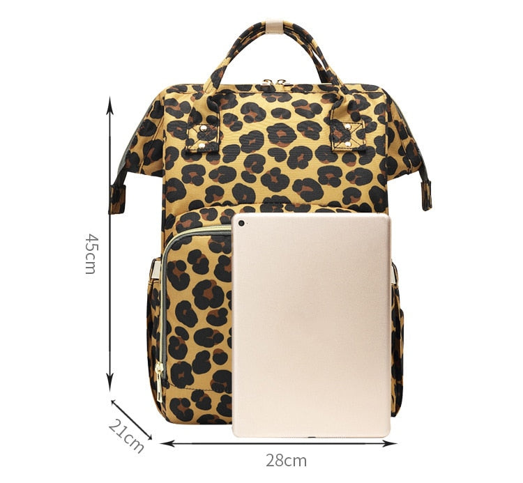 Leopard Nappy Bag - nixonscloset