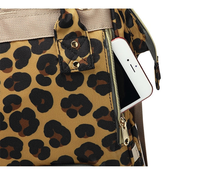 Leopard Nappy Bag - nixonscloset