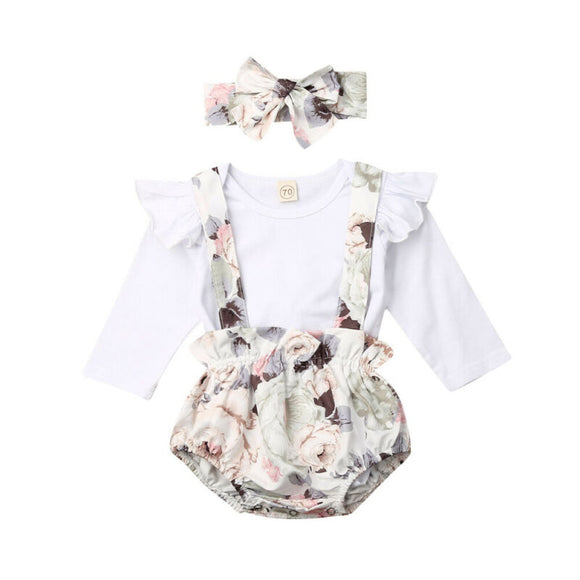 White Top & Vintage Rose Suspenders - nixonscloset