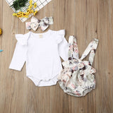 White Top & Vintage Rose Suspenders - nixonscloset