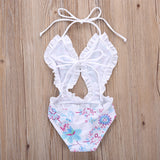 White Ruffle Swimsuit - nixonscloset