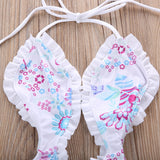 White Ruffle Swimsuit - nixonscloset