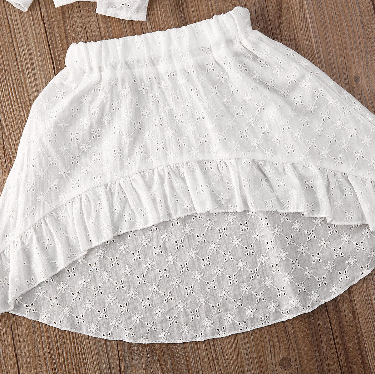 White Crop and Skirt Set - nixonscloset