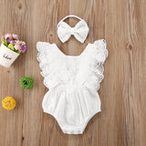 Lace & linen Romper (Matching dress available)