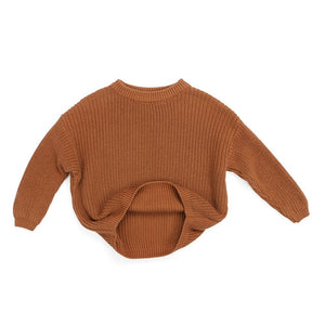 Chunky knit sweater - Rust