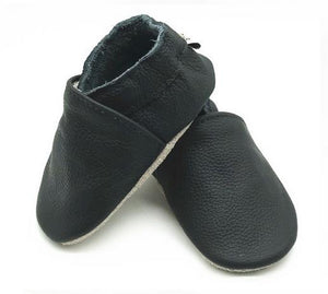 Genuine leather soft sole pre walker - Black