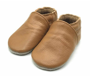 Genuine leather soft sole pre walker - Tan