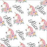 Personalised fluffy blanket - Unicorn